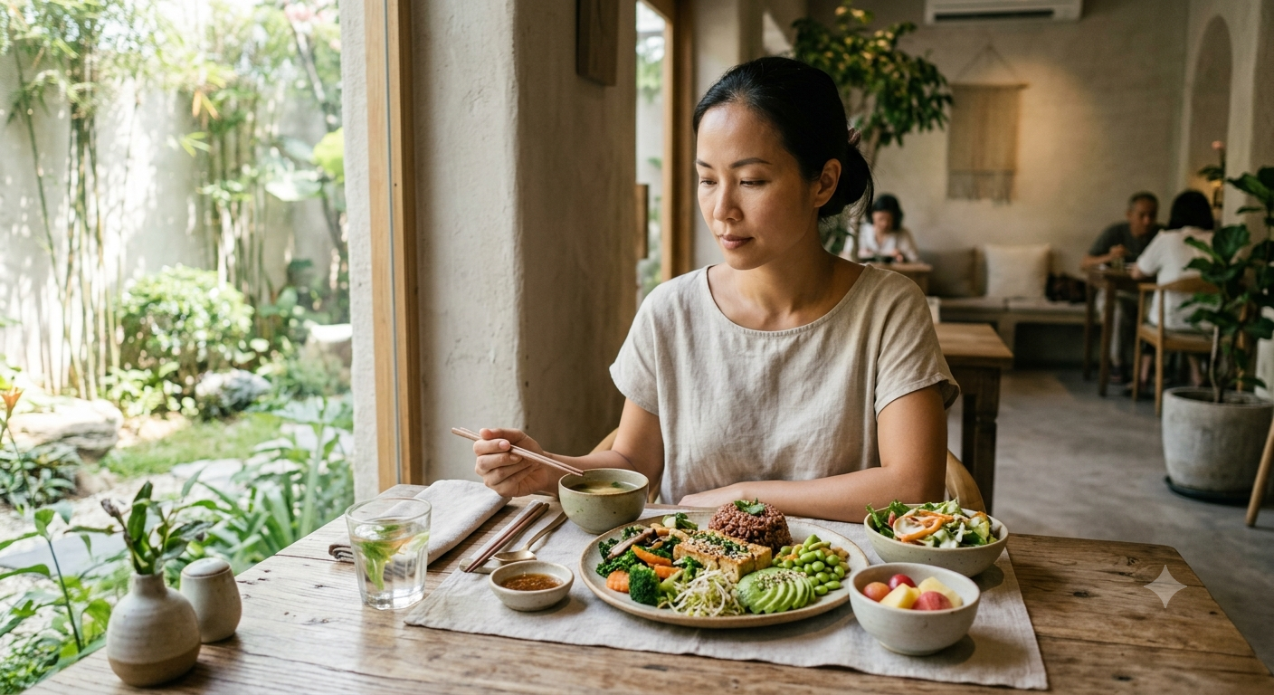 Ý nghĩa dinh dưỡng và trải nghiệm ẩm thực trong không gian tĩnh lặng