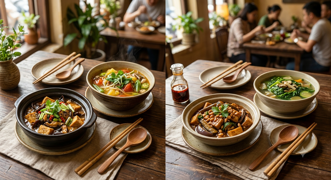 Các cặp đôi món kho và món canh chay kinh điển dễ áp dụng